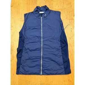 KJUS Men Radiation Vest Navy Blue Lightweight Golf Outerwear Size 50 Medium